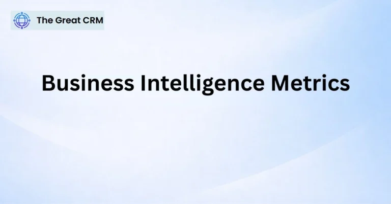 Business Intelligence Metrics