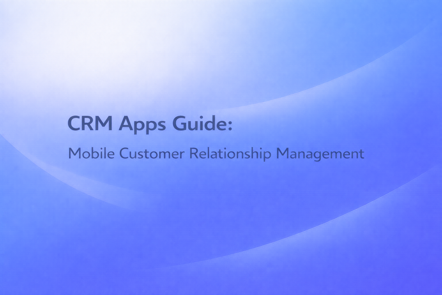 CRM Apps
