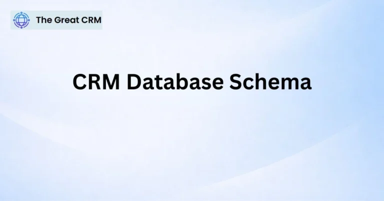 CRM Database Schema