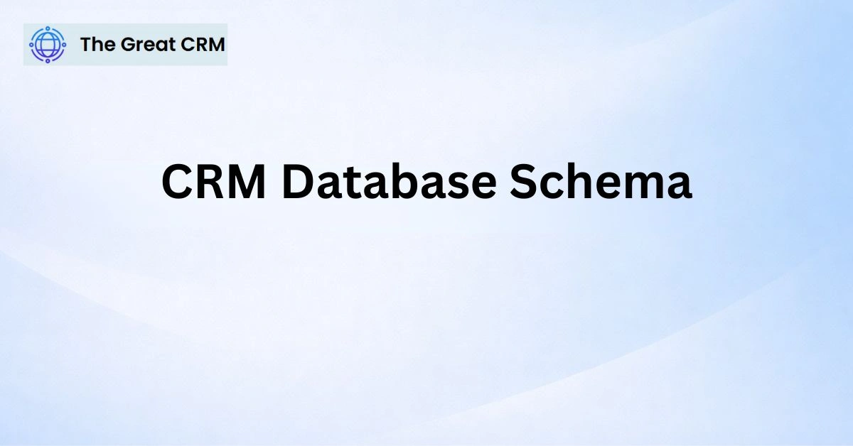 CRM Database Schema
