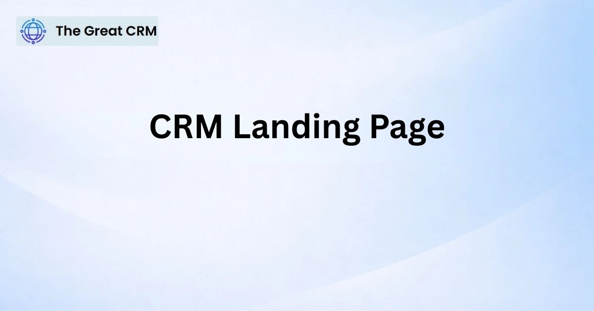CRM Landing Page