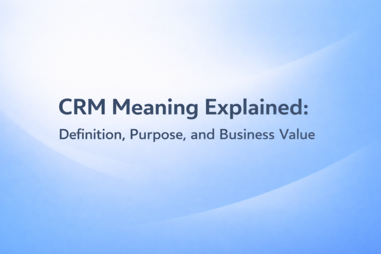 CRM Meaning