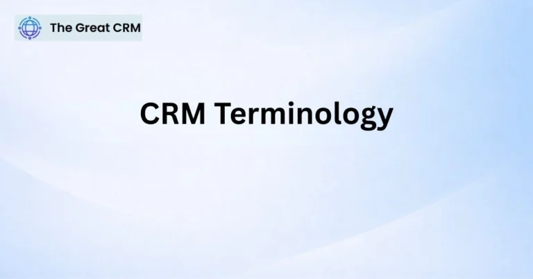 CRM Terminology