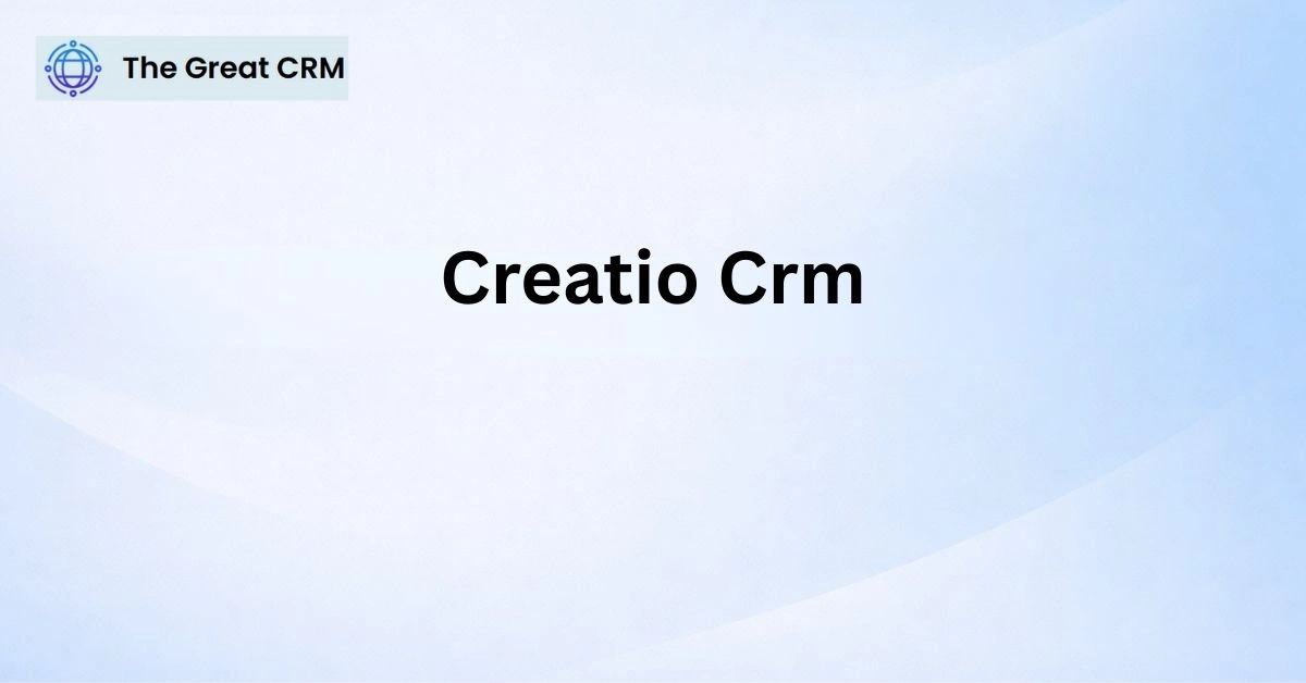Creatio CRM