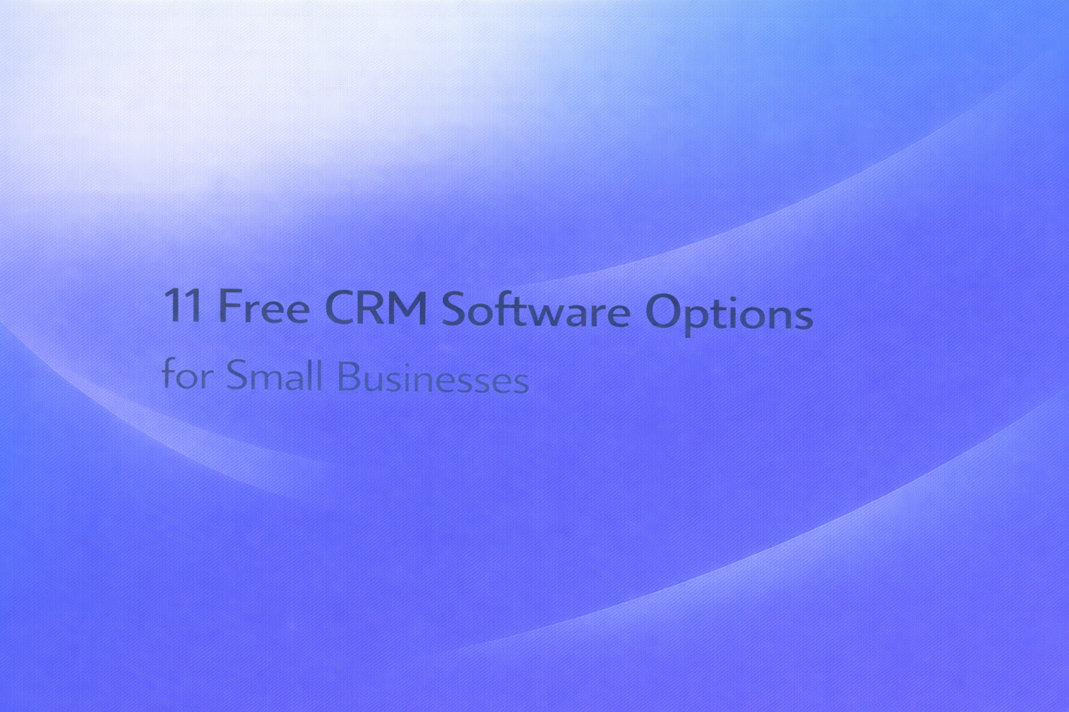 Free CRM Software
