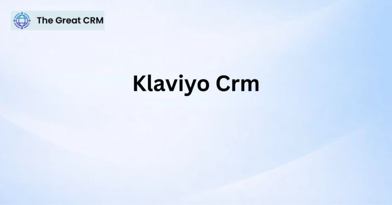 Klaviyo CRM