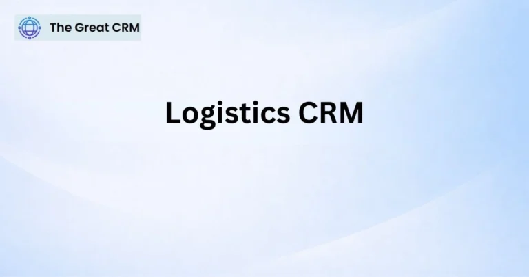 Logistics CRM