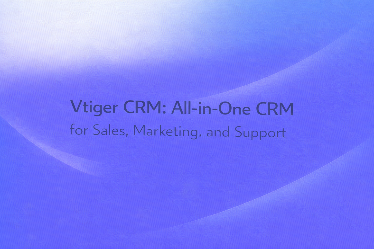 Vtiger CRM